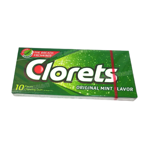 Clorets Original Mint Flavor Chewing Gum 10 pieces - SmallHurry