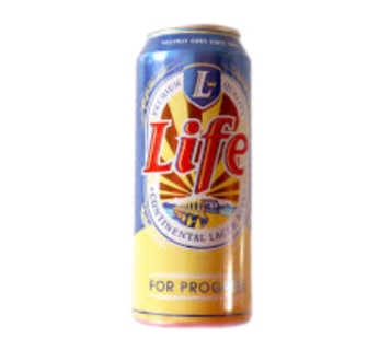 LIFE LAGER BEER CAN 50CL